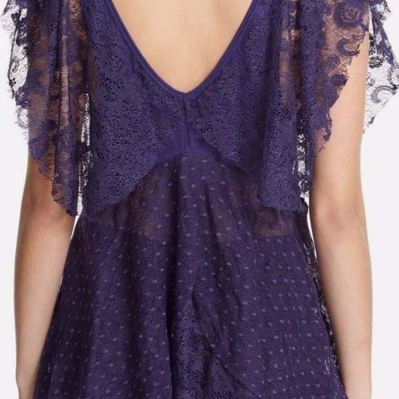 Free People Heatherton Lace Babydoll Top NWT Small - Picture 4 of 5
